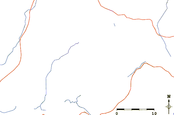 Roads and rivers around Four Peaks