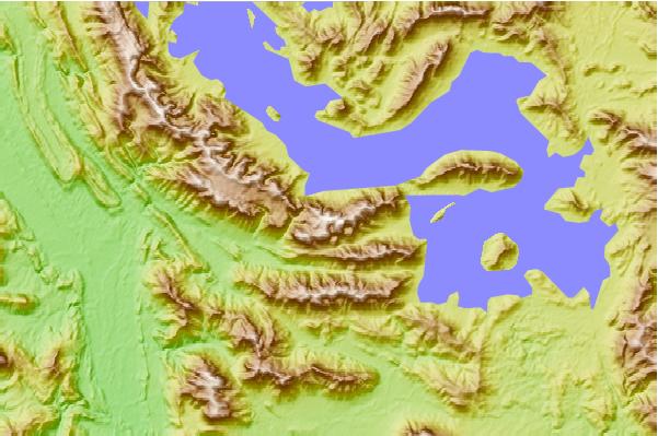 Surf breaks located close to Frankland Peak