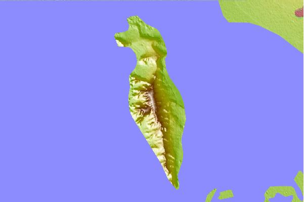 Surf breaks located close to Frary Peak