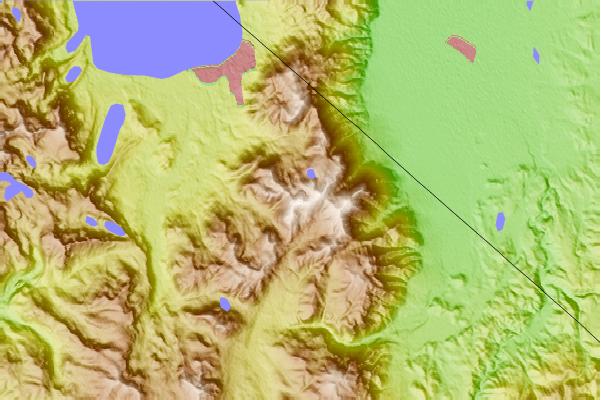 Surf breaks located close to Freel Peak