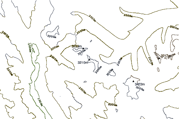 Mountain peaks around Fresnoy Mountain