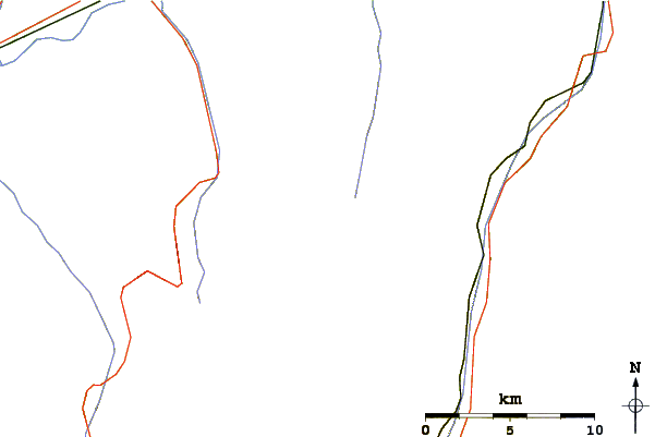 Roads and rivers around Frilihorn