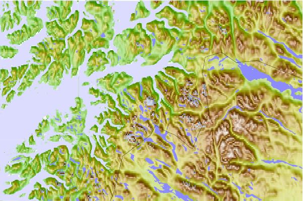 Surf breaks located close to Frostisen