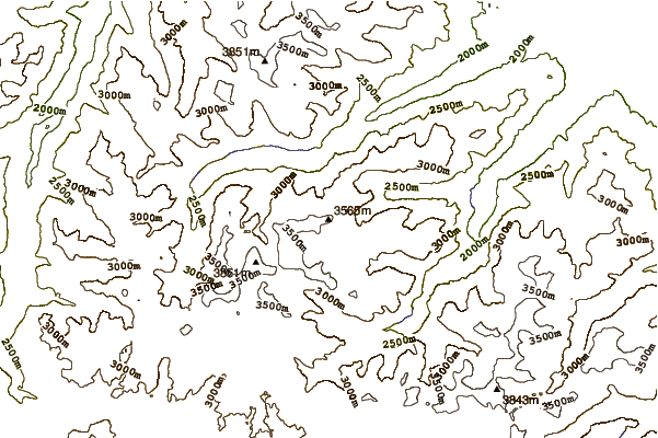 Mountain peaks around Froze-to-Death Mountain