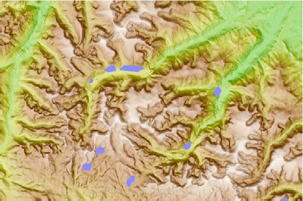 Surf breaks located close to Froze-to-Death Mountain