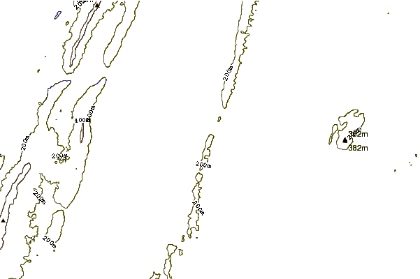 Mountain peaks around Furnace Mountain (Virginia)