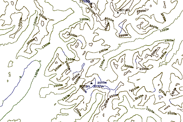 Mountain peaks around Fusillade Mountain