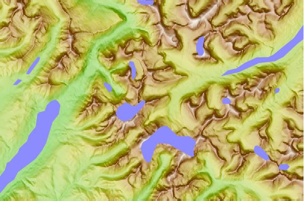 Surf breaks located close to Fusillade Mountain