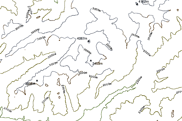 Mountain peaks around Fusshörner