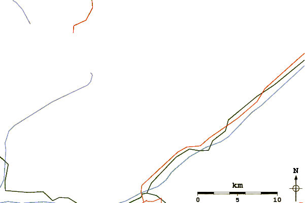 Roads and rivers around Fusshörner