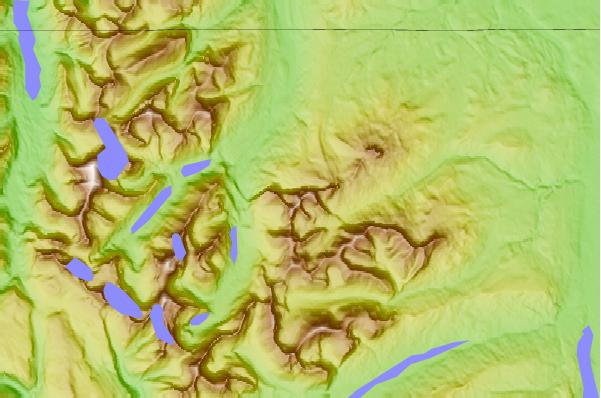 Surf breaks located close to Gable Mountain