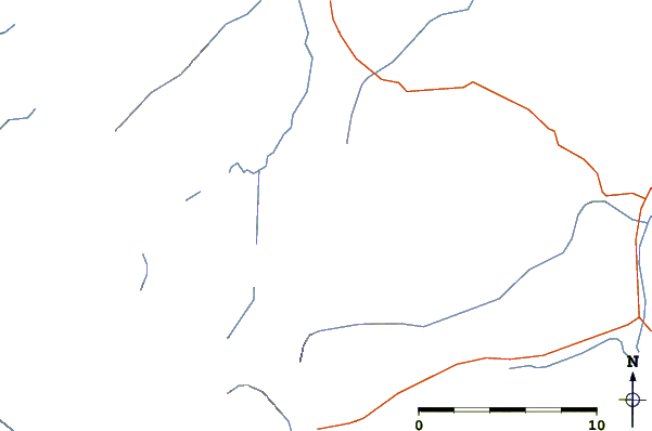 Roads and rivers around Gable Mountain