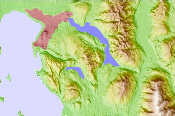 Surf breaks located close to Galbraith Mountain