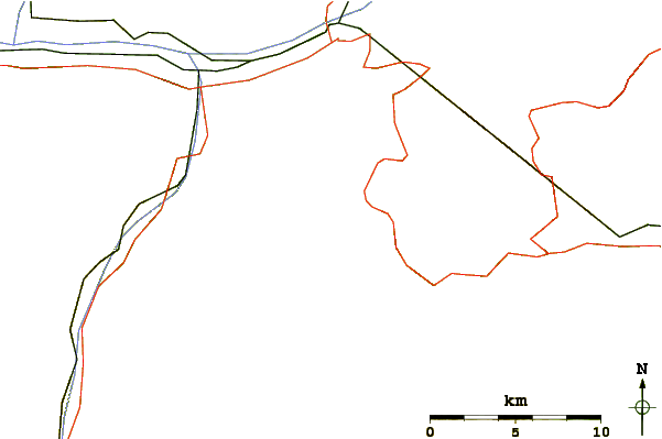 Roads and rivers around Galehorn