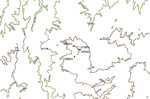 Mountain peaks around Galeras