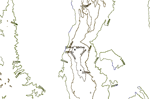 Mountain peaks around Galičica