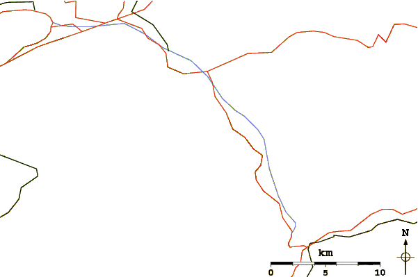 Roads and rivers around Gallauistöck