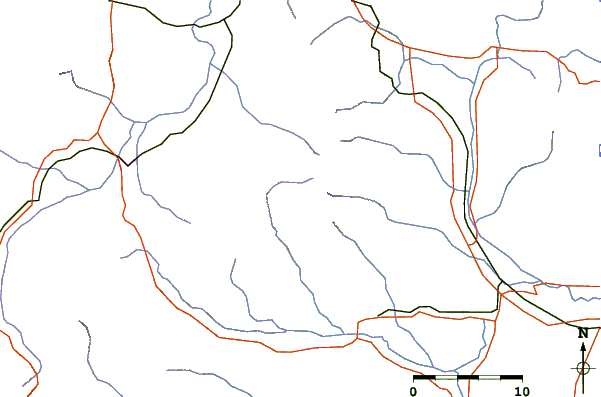 Roads and rivers around Galunggung