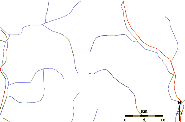 Roads and rivers around Ganesh Himal