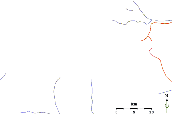 Roads and rivers around Gangkhar Puensum