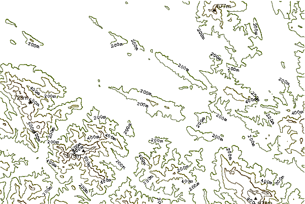 Mountain peaks around Ganguren