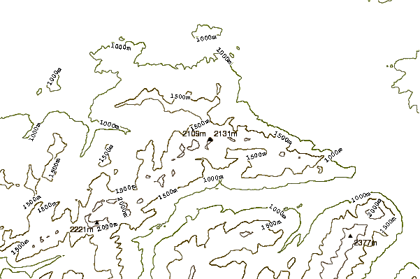 Mountain peaks around Gantrisch