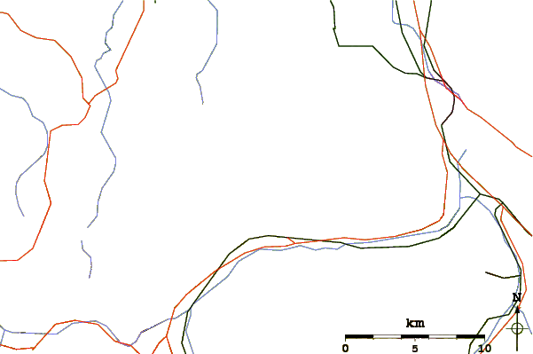 Roads and rivers around Gantrisch