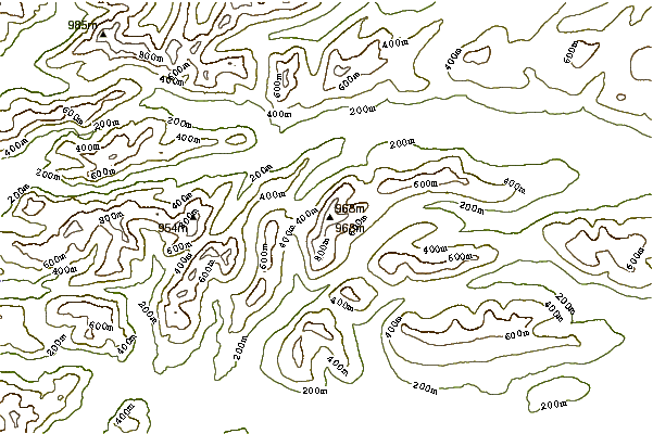 Mountain peaks around Gaor Bheinn