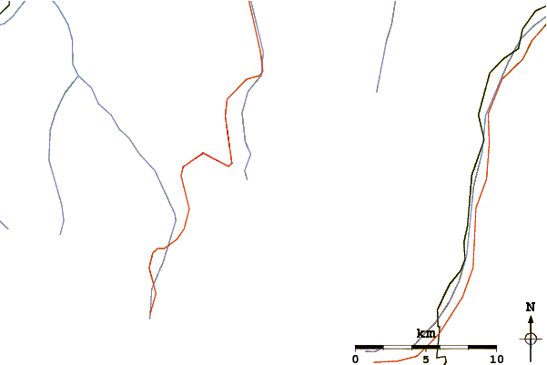 Roads and rivers around Garde de Bordon