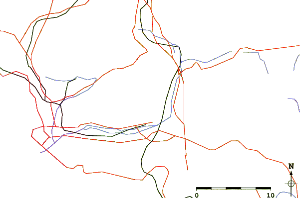 Roads and rivers around Garlaban