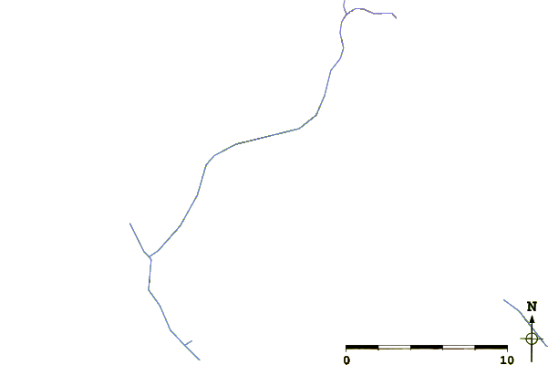 Roads and rivers around Garnet Peak