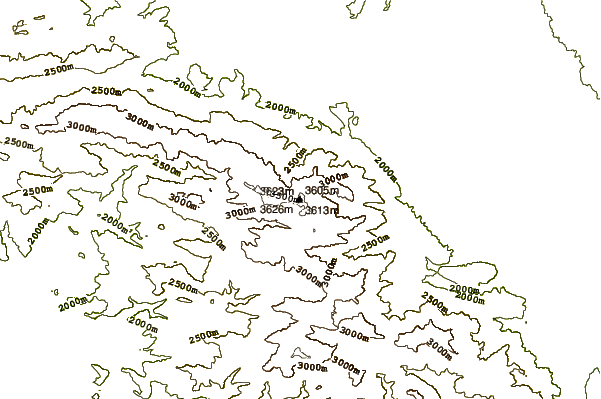 Mountain peaks around Garrin Mountain (Velash Peak)