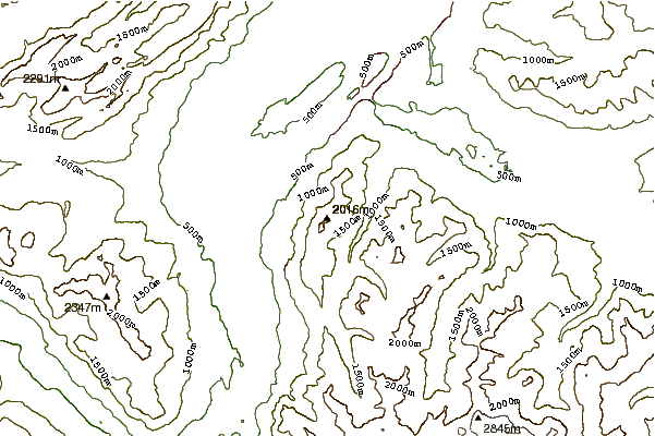 Mountain peaks around Garsellakopf