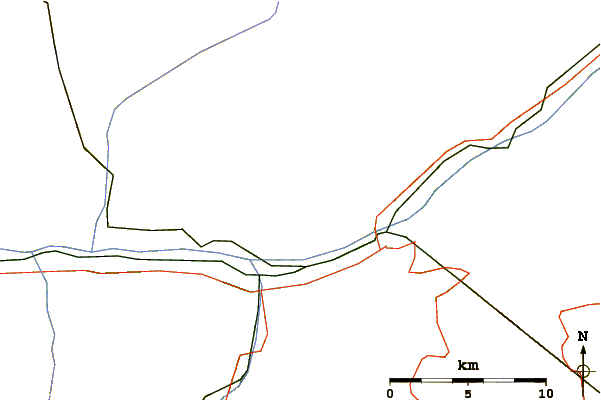 Roads and rivers around Gärsthorn