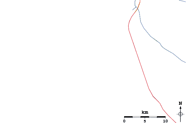 Roads and rivers around Gasherbrum II