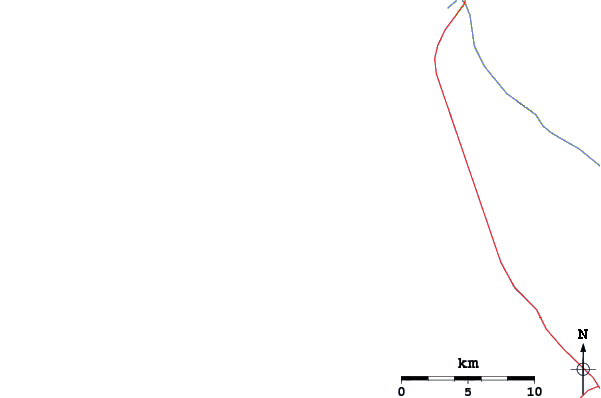 Roads and rivers around Gasherbrum III