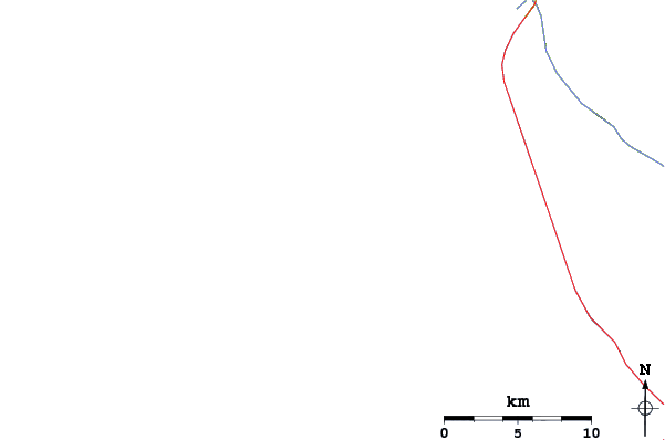 Roads and rivers around Gasherbrum V