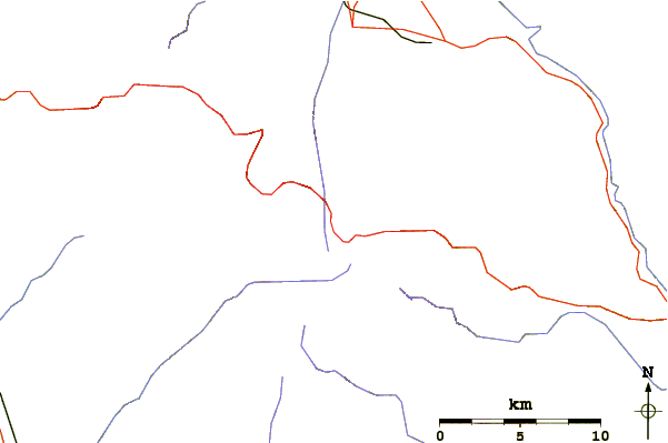 Roads and rivers around Gazey