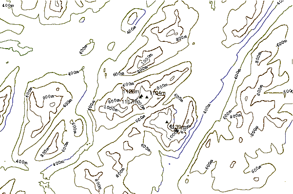 Mountain peaks around Geal-Chàrn