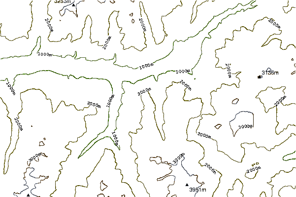 Mountain peaks around Gebidum