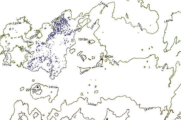 Mountain peaks around Gedamsa Caldera