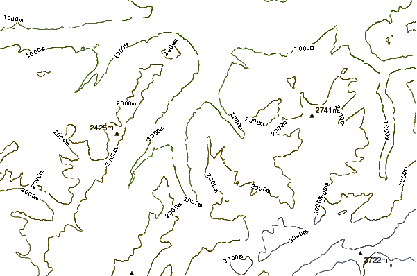 Mountain peaks around Gehrihorn