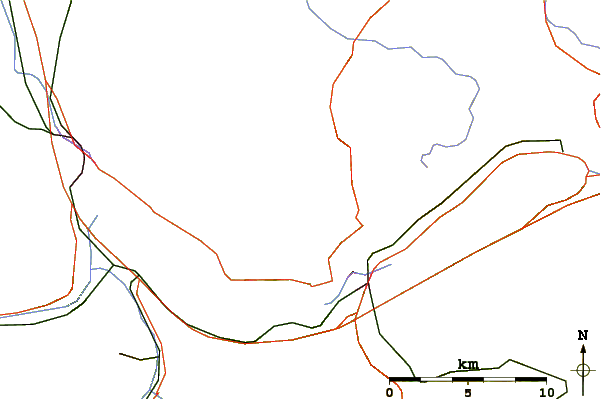 Roads and rivers around Gemmenalphorn