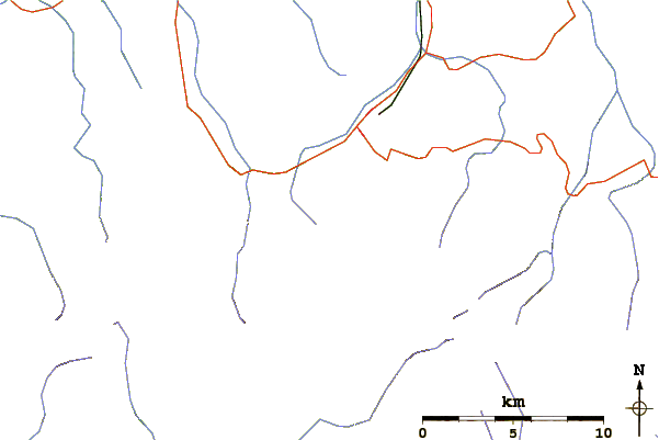 Roads and rivers around Giewont