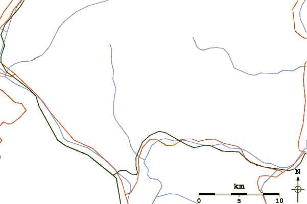 Roads and rivers around Gitschberg