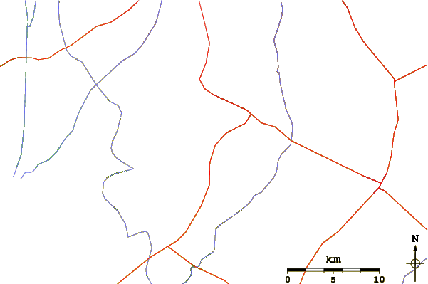 Roads and rivers around Givat Orcha