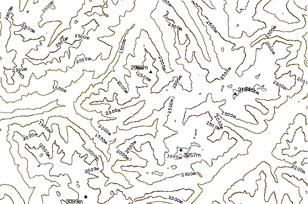 Mountain peaks around Gletscher Ducan