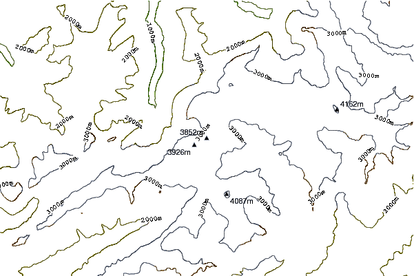 Mountain peaks around Gletscherhorn