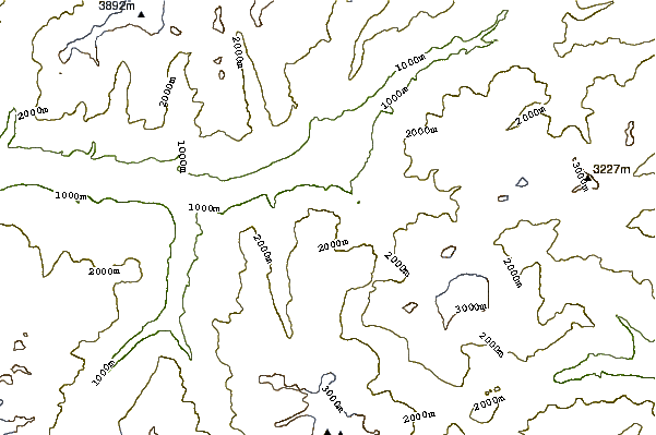 Mountain peaks around Glishorn