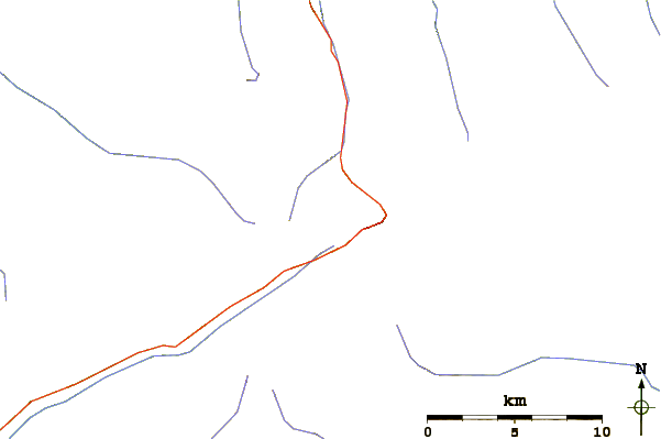 Roads and rivers around Glockenkarkopf